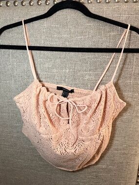 Forever 21 Crochet Lace Crop Top | NWT | Size Medium